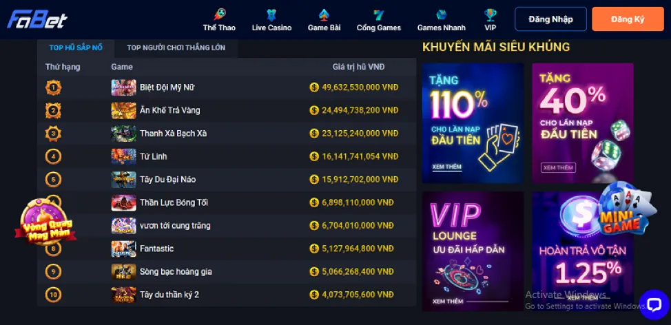 Trò chơi Baccarat